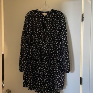 Maison Jules drawstring long shirt super cute